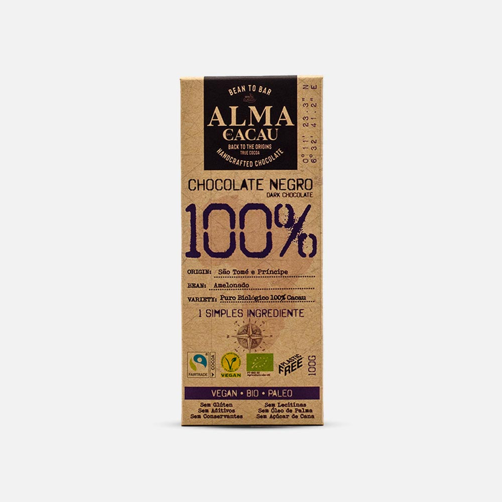 100% Dark Chocolate 100g - AED 44.00 - The Cheeseroom Chocolates