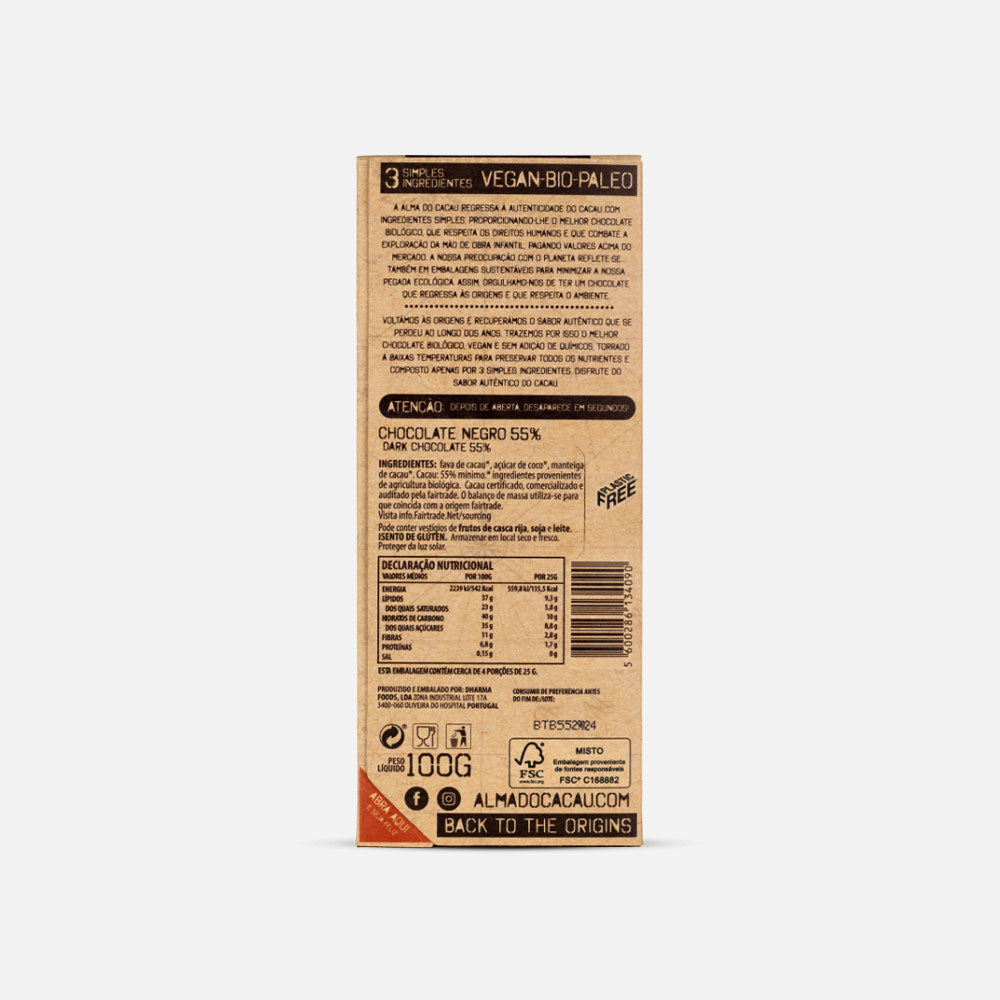 55% Dark Chocolate 100g