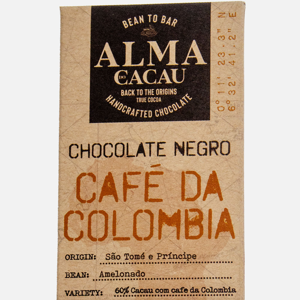 60% Dark Chocolate with Columbian Coffee 100g