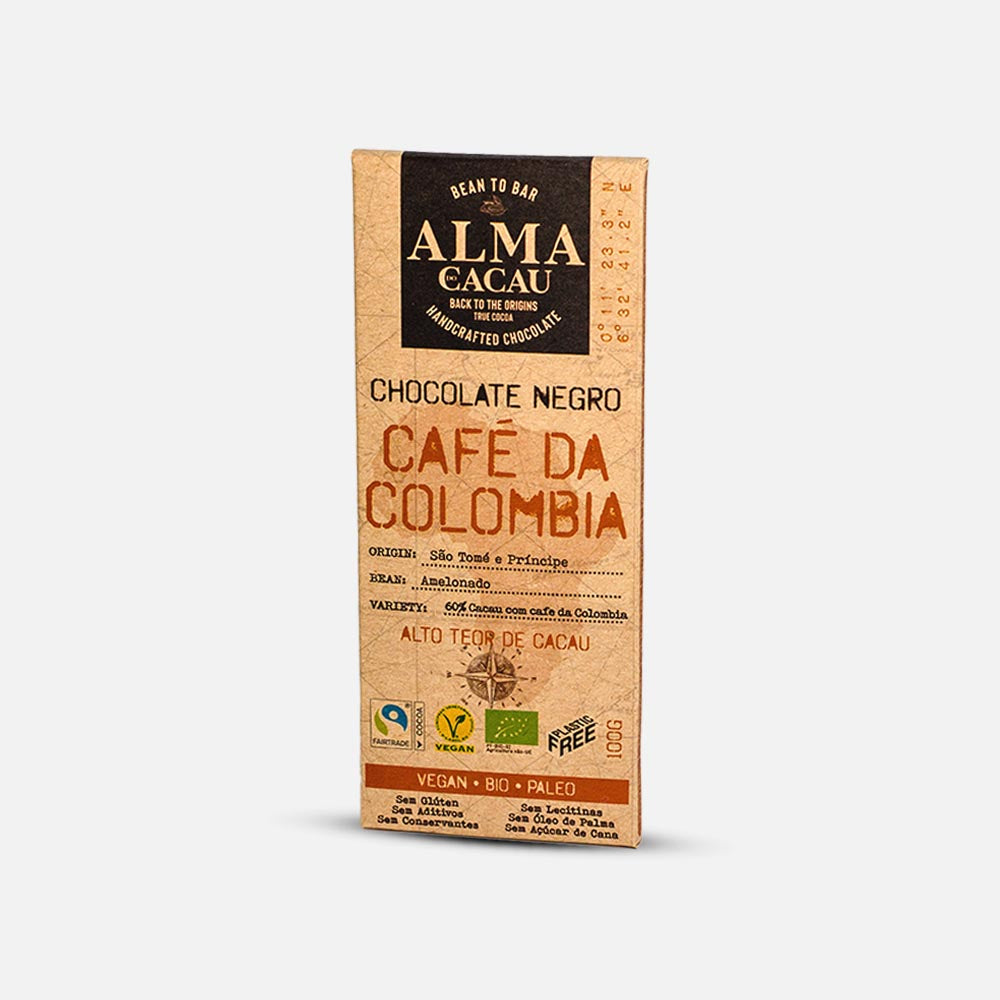 60% Dark Chocolate with Columbian Coffee 100g