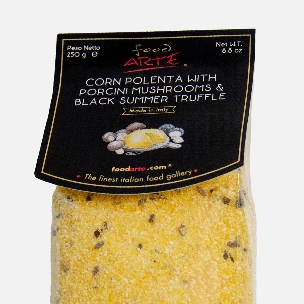 Corn Polenta with Porcini Mushrooms & Black Truffle 250g