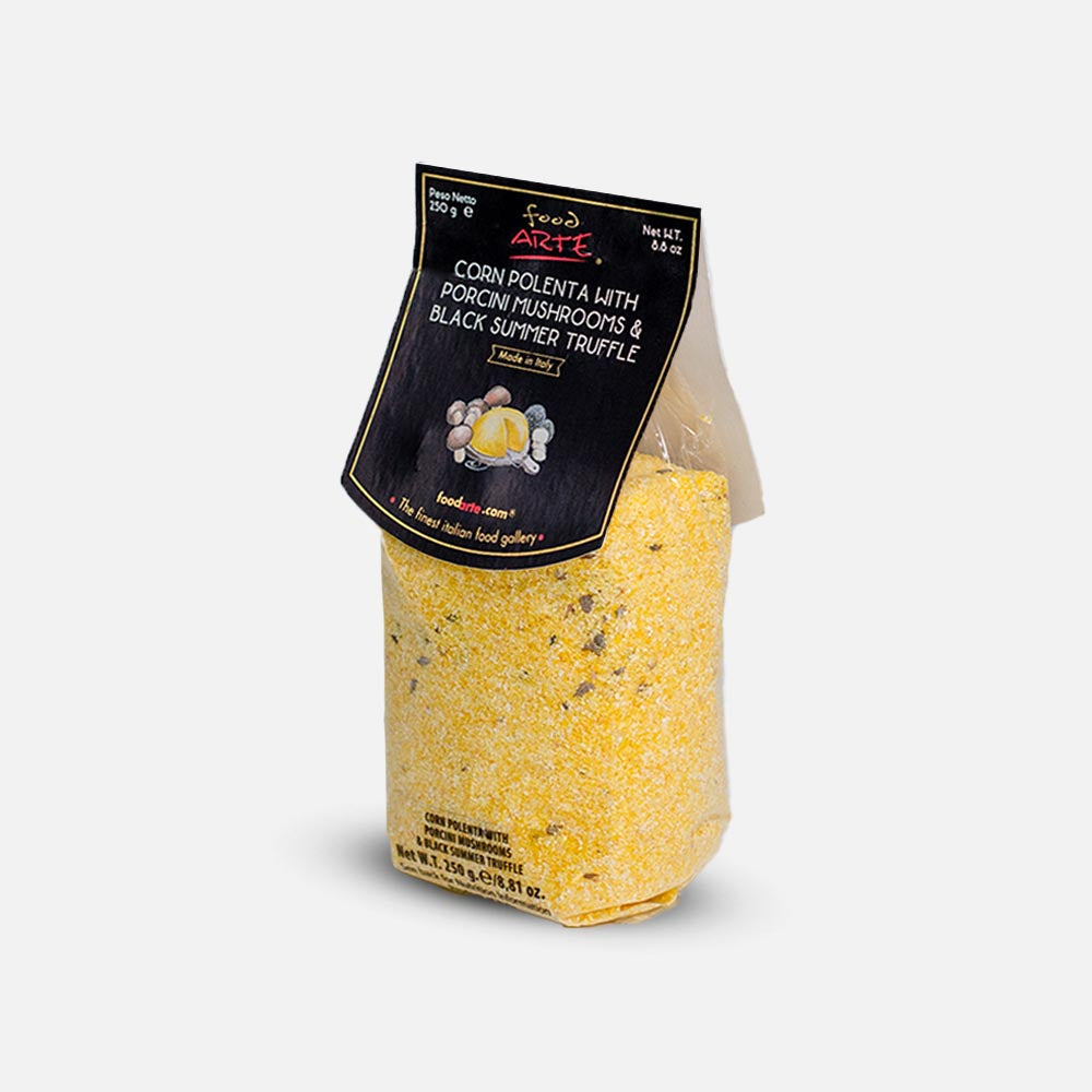 Corn Polenta with Porcini Mushrooms & Black Truffle 250g