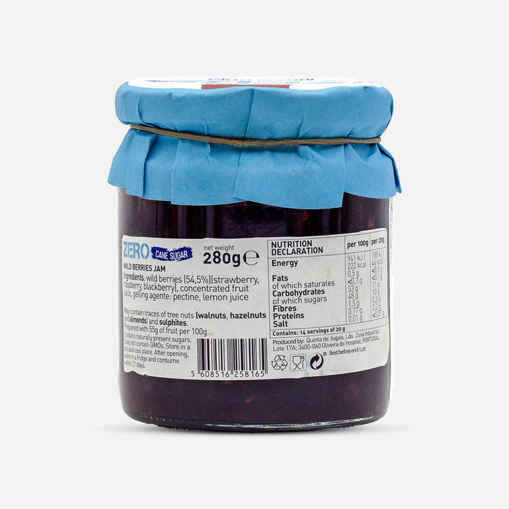 Zero Wild Berries Jam 280g