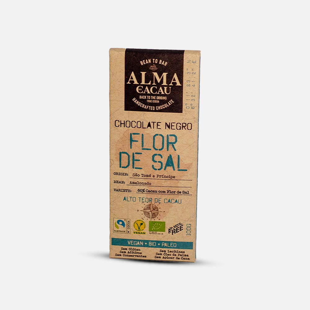 60% Dark Chocolate with Flower Salt 100g