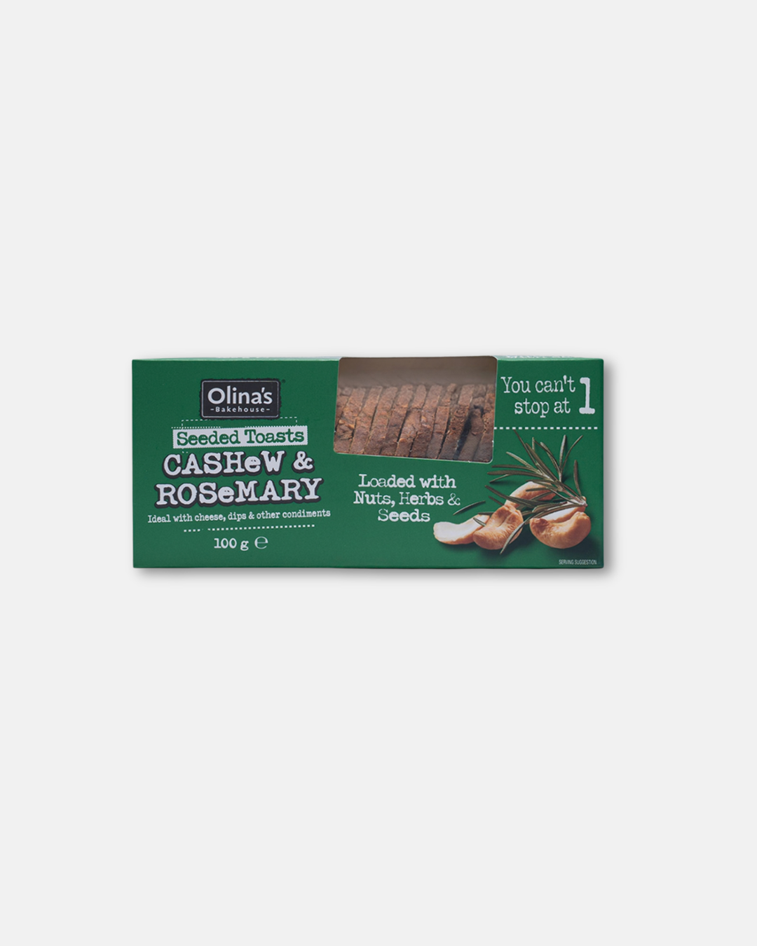 Cashew and Rosemary Seeded Toasts 100g
