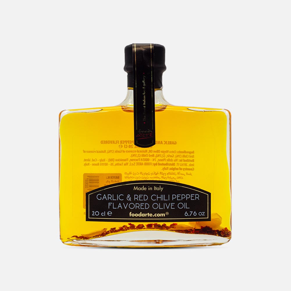 Extra Virgin Olive Oil with Garlic & Red Chili Pepper 200ml - AED 164.00 - The Cheeseroom Extra Virgin Olive Oil