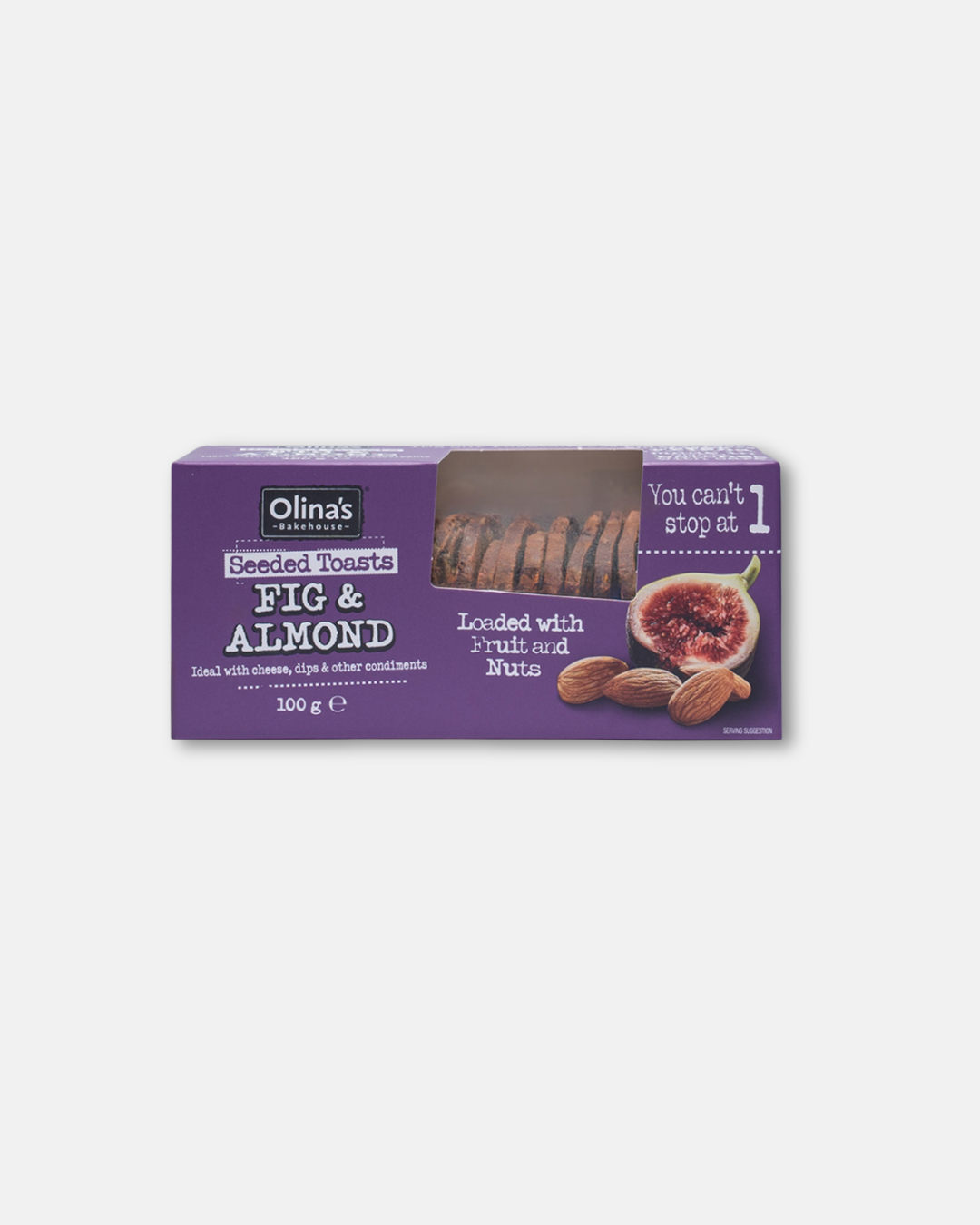 Fig and Almond Seeded Toasts 100g
