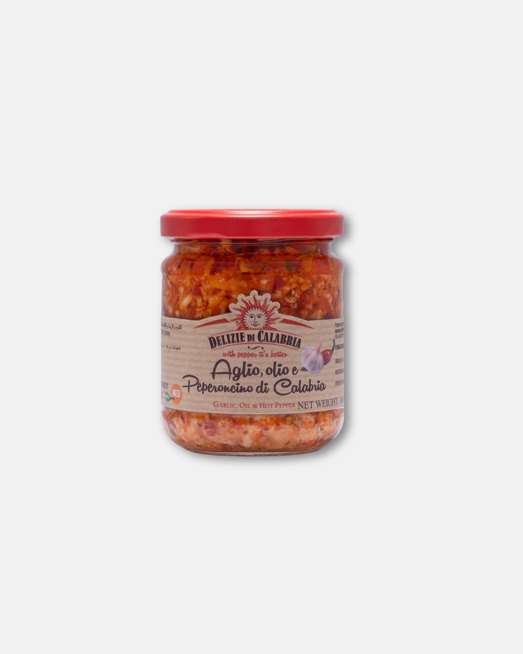 Garlic, Oil and Calabrian Chilli Pepper 180g