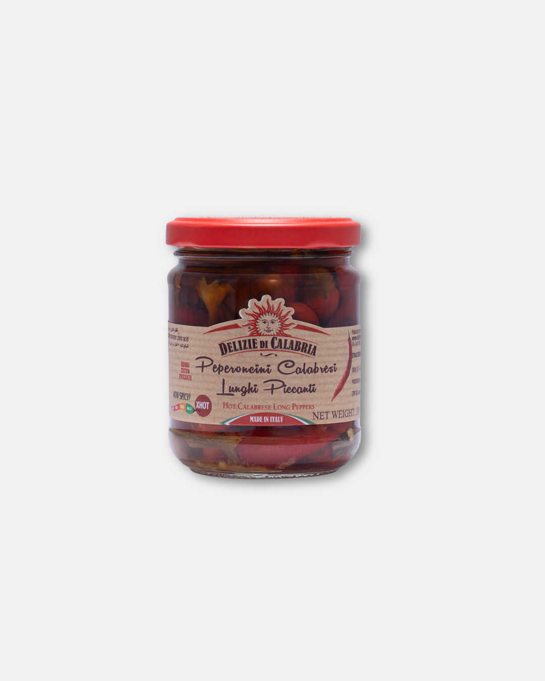 Hot Calabrese Long Peppers 180g